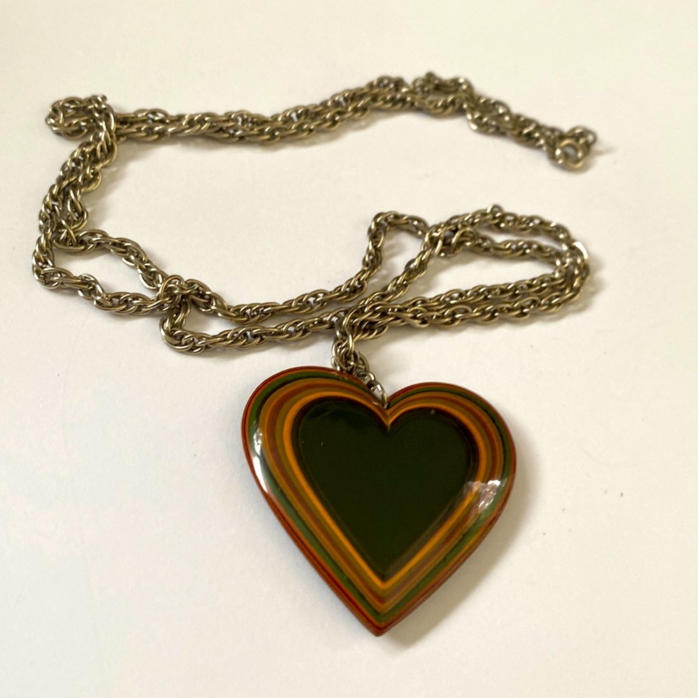 Glass Heart Necklace - Picture 1 of 4